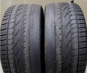 Irregular wear on the inner shoulder of the tire